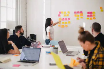 Team implementing digital platforms